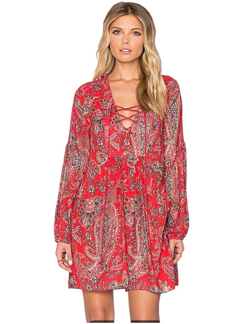 FREE PEOPLE "Rain or Shine" Mini Dress